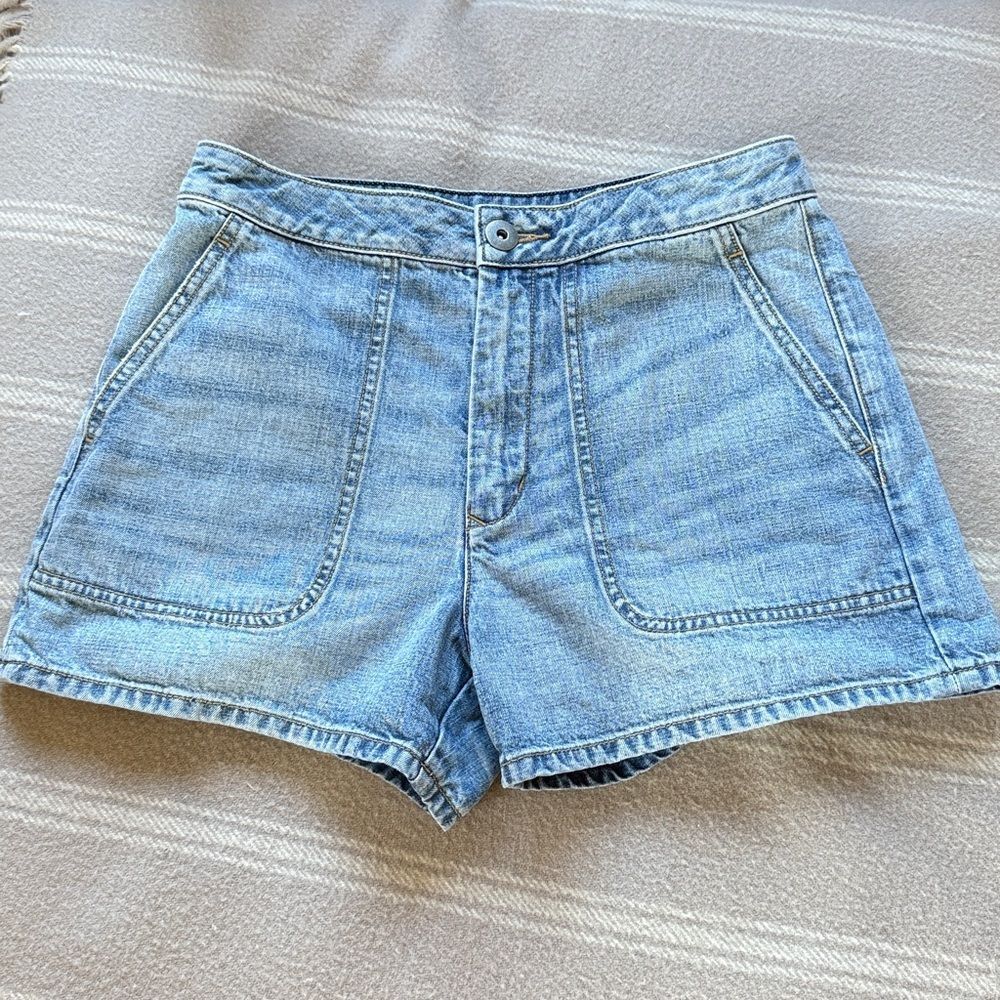 James Perse Venice High Rise Denim Shorts 27 - Picture 4 of 7